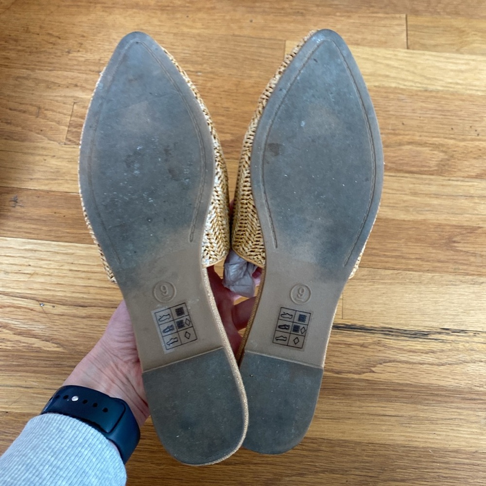 Dolce Vita Gemma Natural Woven Mules size 9 - Picture 8 of 9